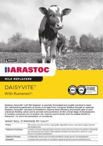 Barastoc Daisyvite with Rumensin Calf Milk Replacer - Barastoc