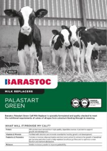 Barastoc Palastart Green Calf Milk Replacer - Barastoc