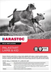 Barastoc Palastart Lamb & Kid Milk Replacer - Barastoc